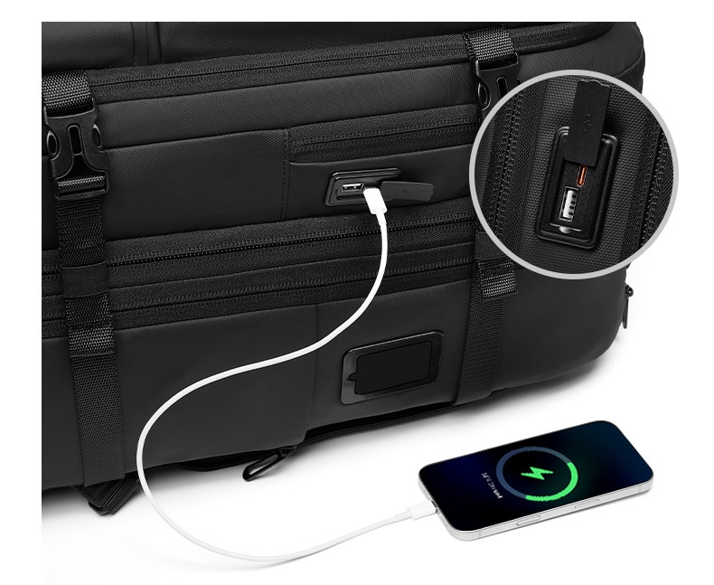 Vacuum Expandable Trolley Backpack Large Capacity Scalable Business Trip - Image 19