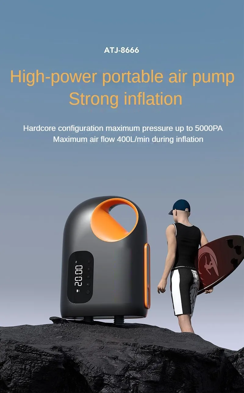 "Electronic Pump Portable High-Speed Inflator for Paddle Boards, Kayaks & Airbeds"
