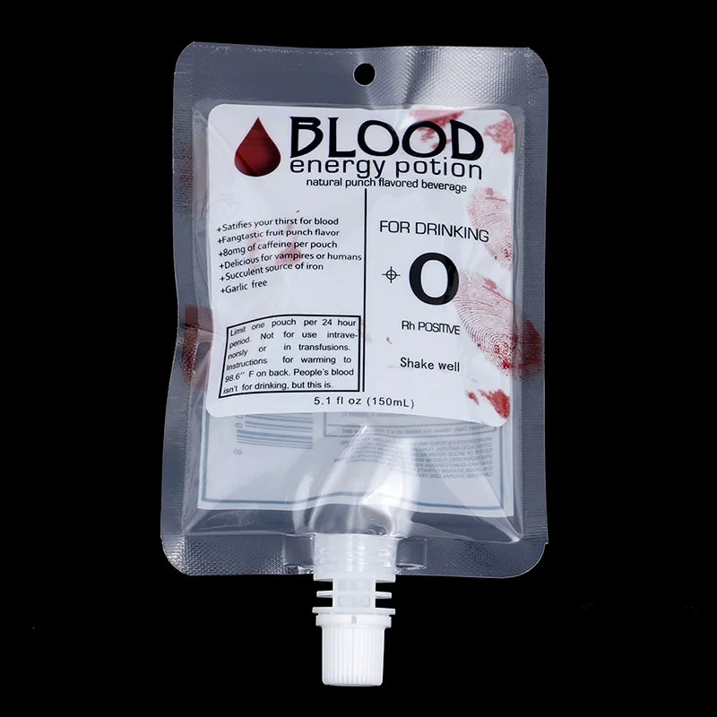 2025 Trendy Halloween Gift .10 Drink Container Vampire Blood Bag - Image 4