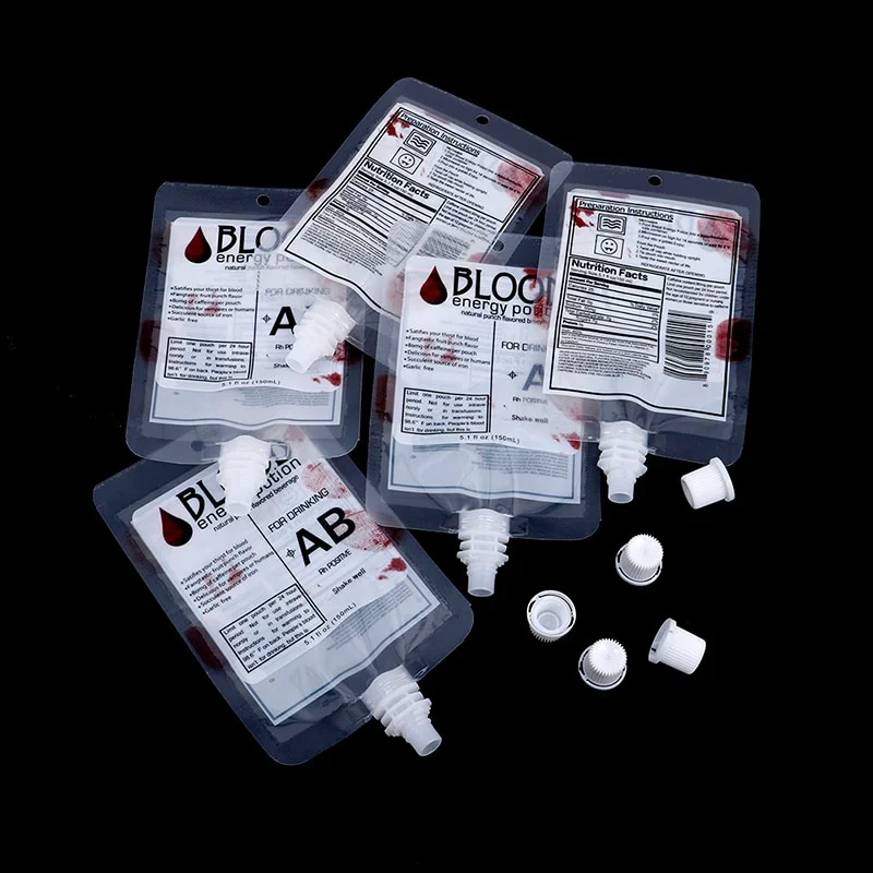 2025 Trendy Halloween Gift .10 Drink Container Vampire Blood Bag - Image 2