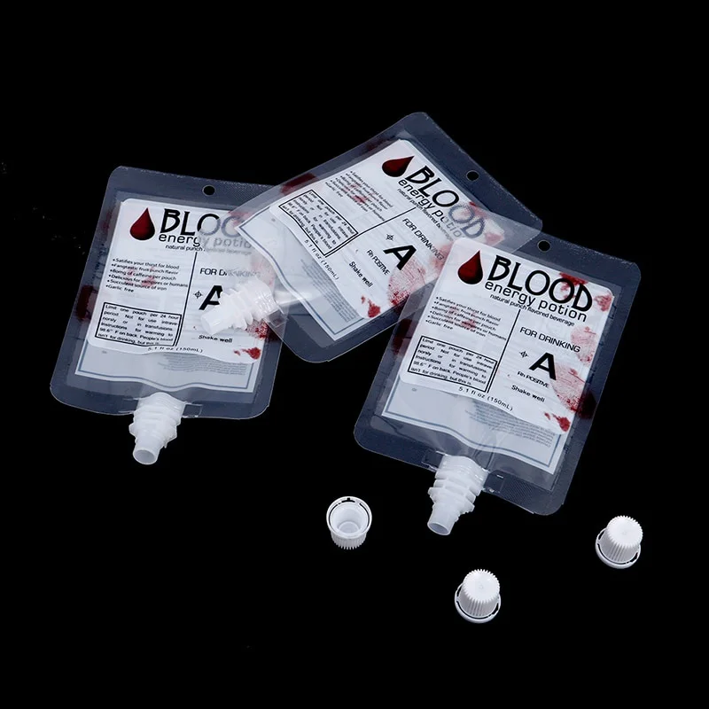 2025 Trendy Halloween Gift .10 Drink Container Vampire Blood Bag - Image 6